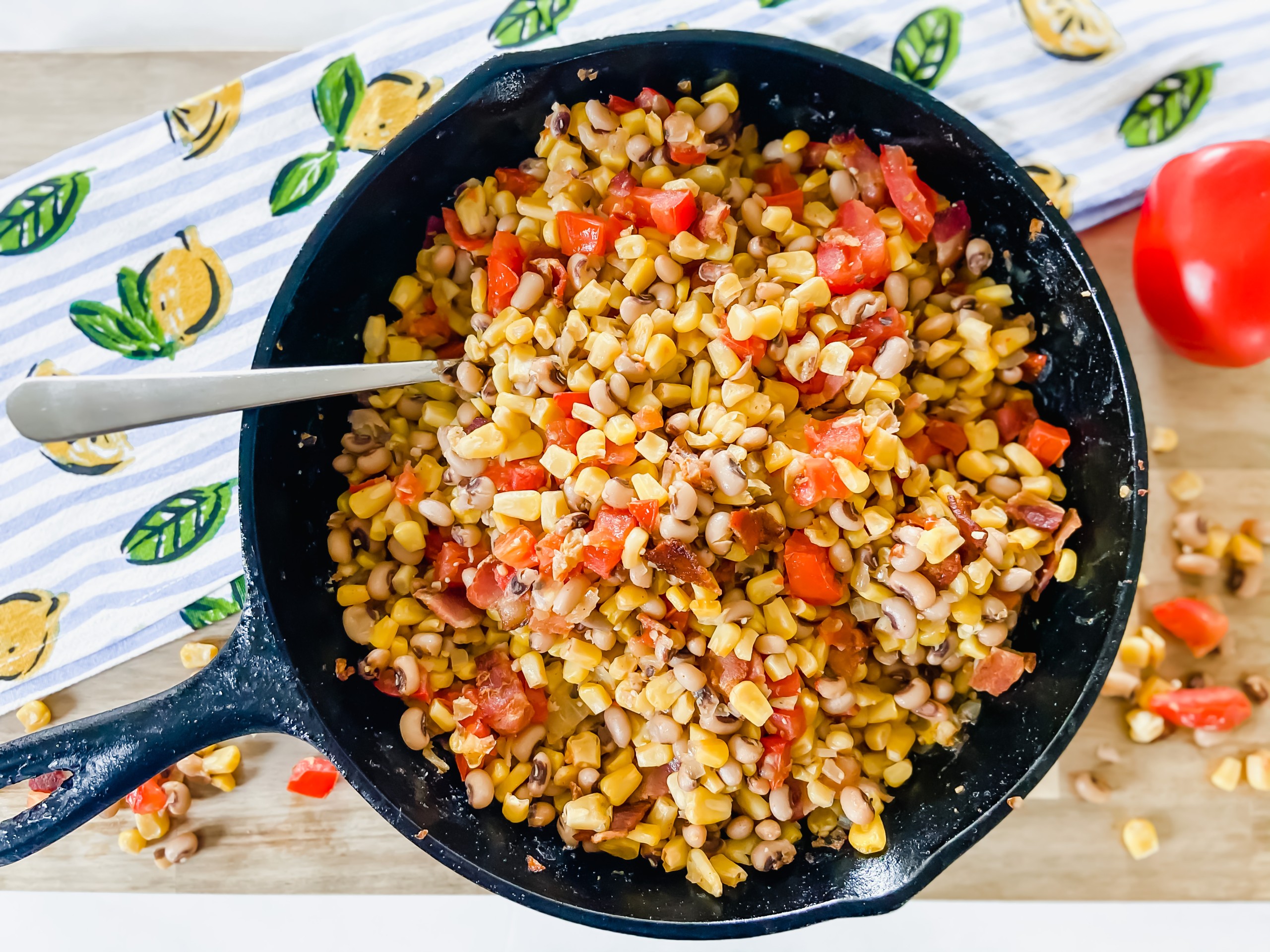 Springtime Succotash With Bacon