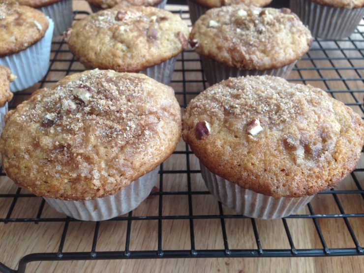 Banana Pecan Buttermilk Muffins